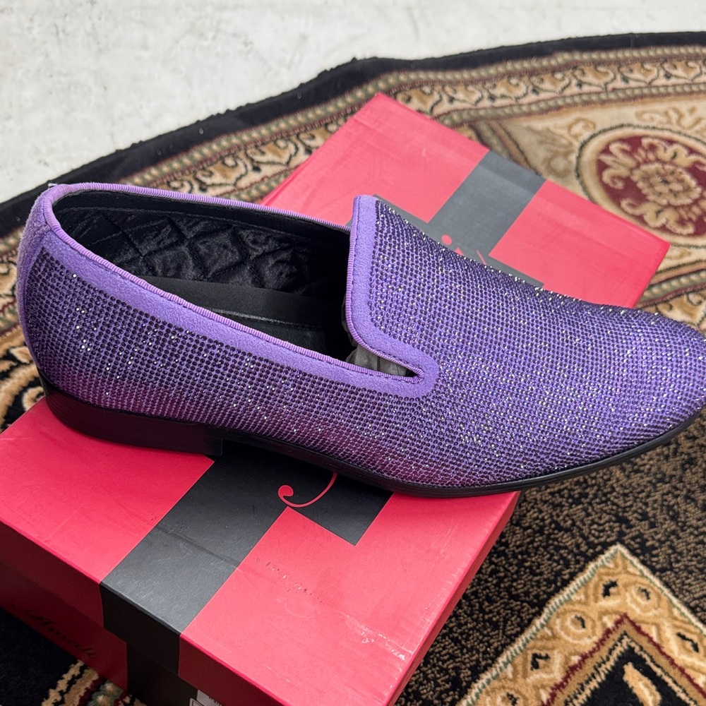 Amalfi Purple Textured Loafers